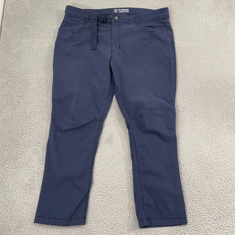Alaskan Hardgear Pants 42x29 Blue Standard Fit Belted Utility Hiking Outdoors